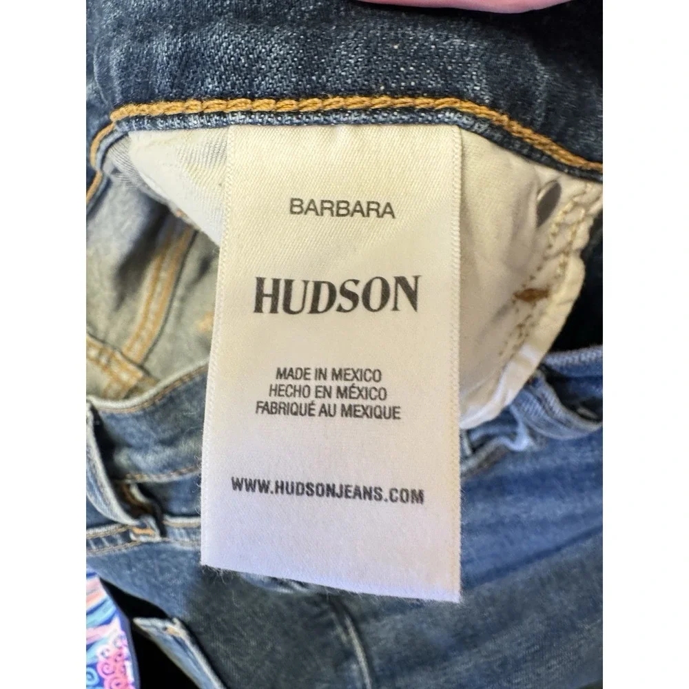 Hudson Womens Barbara High Waist Bootcut Crop Jeans Blue 28 TDFSCR1148